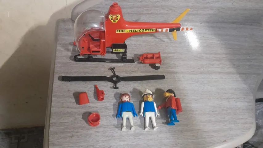 Helicoptero bombeiros Playmobil