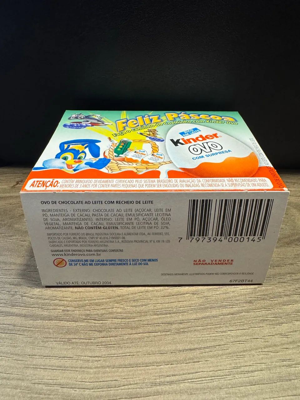 Caixa involucro de pascoa kinder ovo ano 2004 - Foto 3