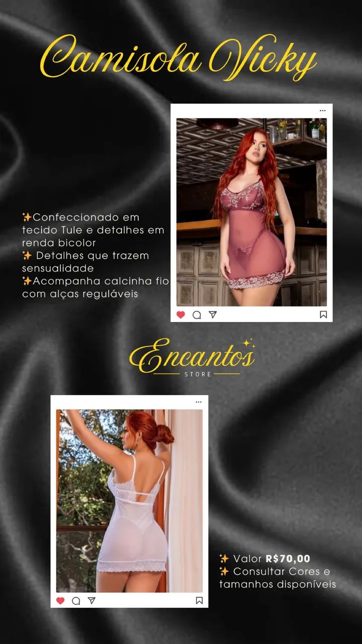 Camisolas, baby doll e robe  - Foto 5