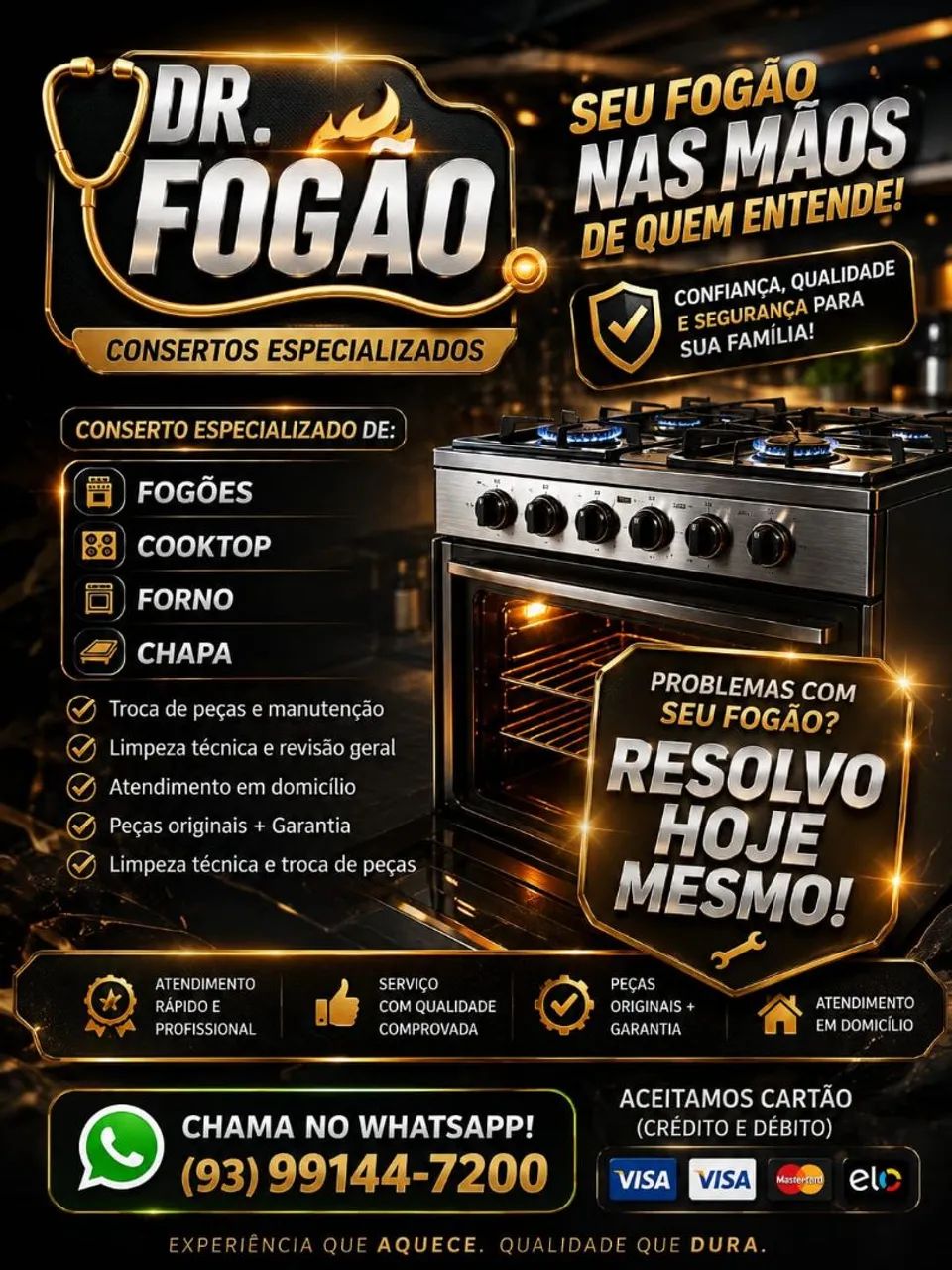 Conserto de fogão 