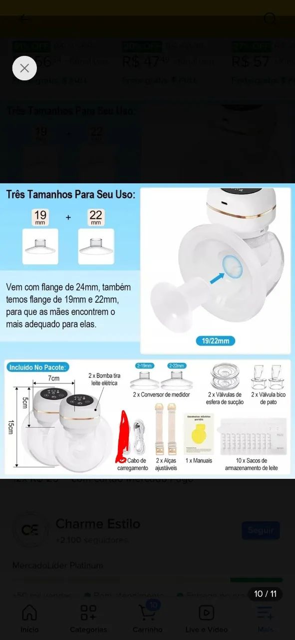 Bomba extração de leite - Foto 5