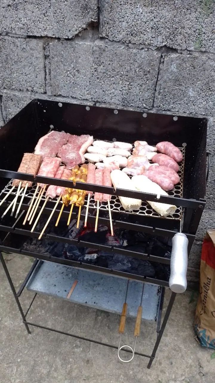 Churrasqueira completa inox 