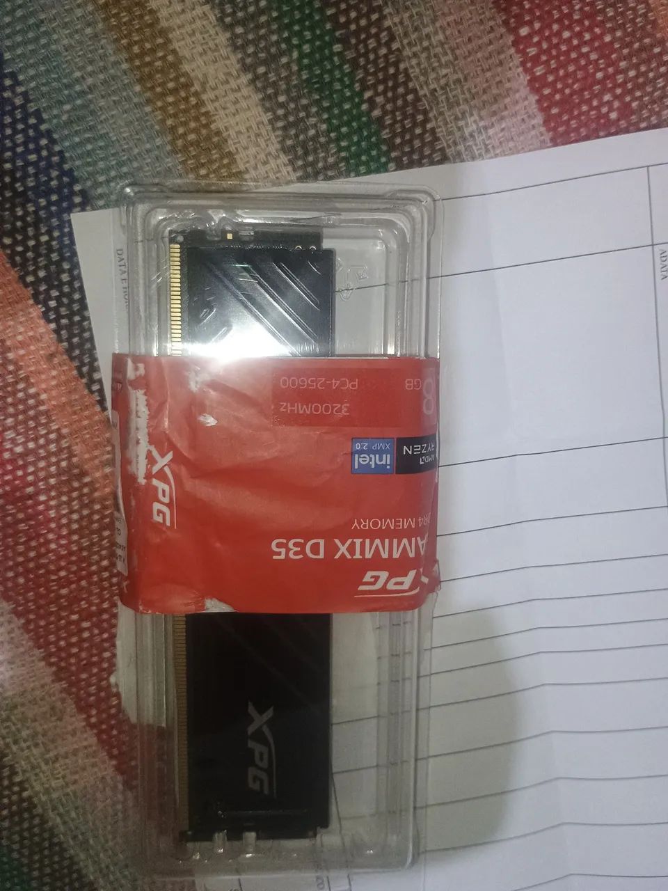 Memória RAM XPG Gammix D35 8GB 3200MHz DDR4 - NOVA (com caixa, NF e nota de garantia) - Foto 3