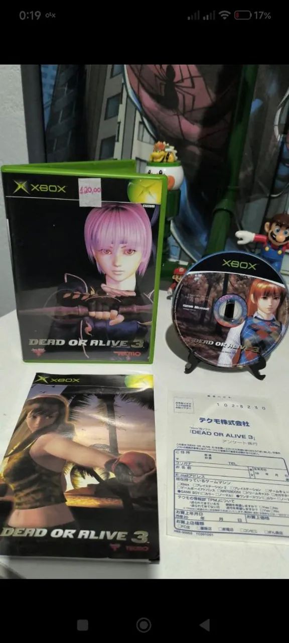 Dead or alive 3 Xbox classic jp completo - Jogos de Vídeo Game