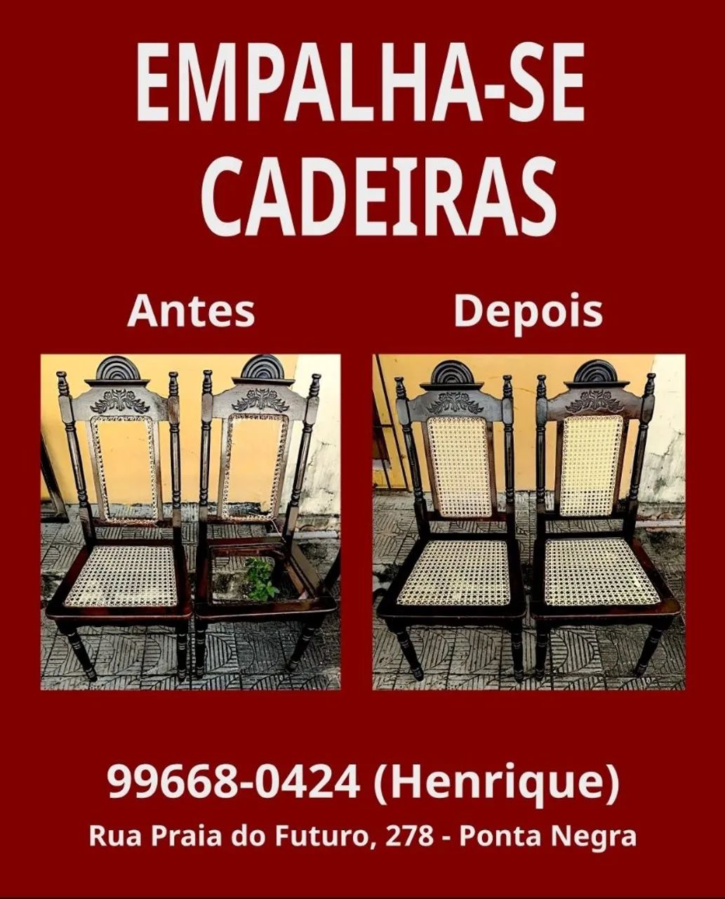Empalla- se cadeiras