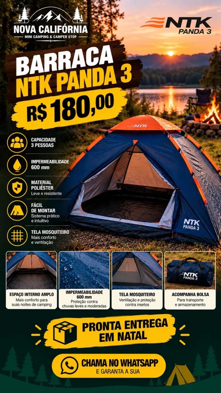 Barraca camping NTK Panda 3 - Foto 4