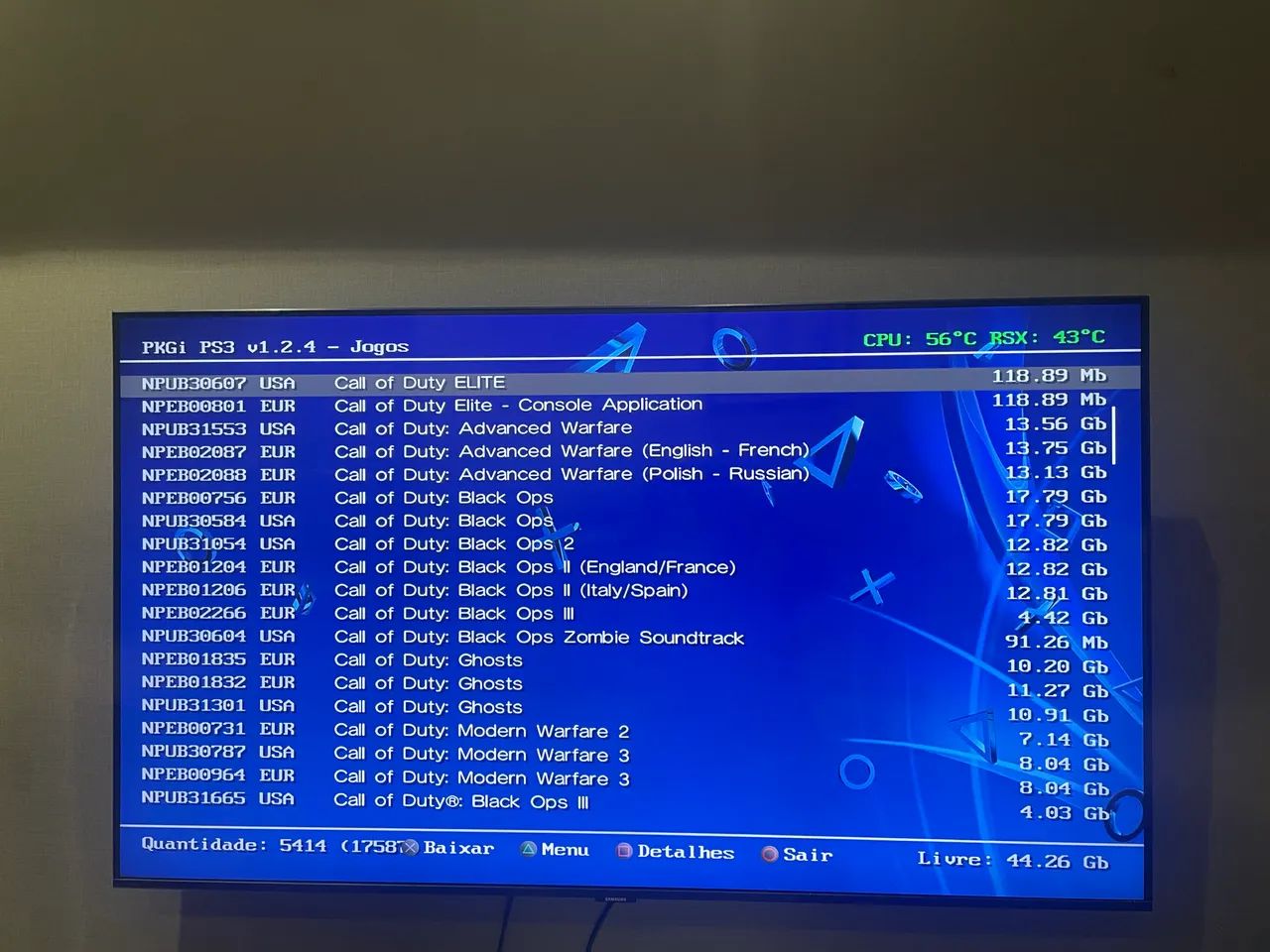 PS3 Slim 120gb com vários jogos - Foto 3