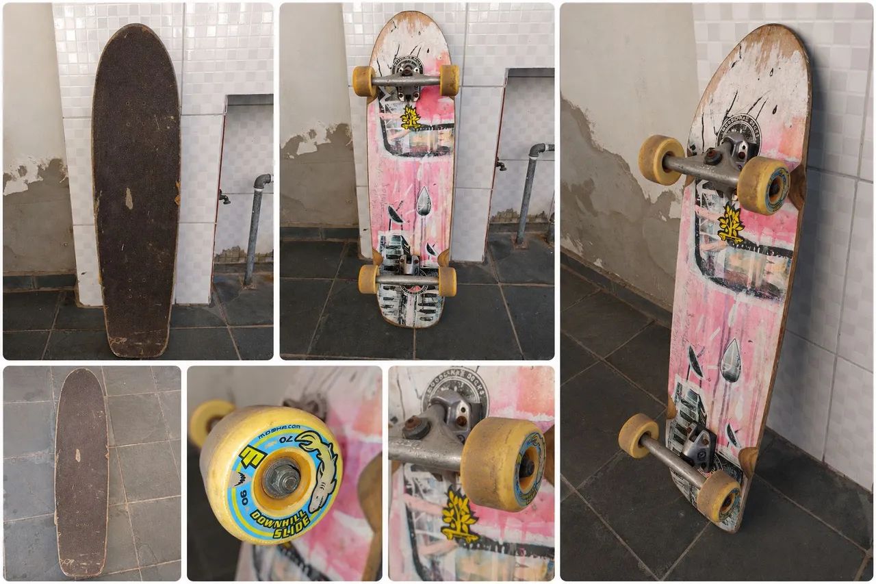 Skate Old School / Cruiser Completo - Rodas Moska Downhill Slide