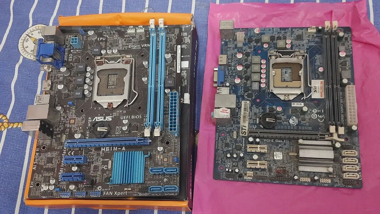 Placa mae toshiba + asus h61m - Foto 3