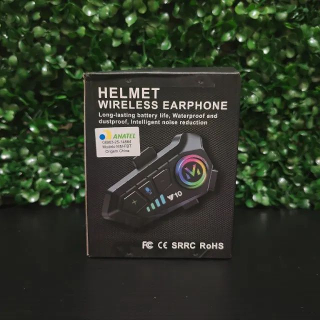 Fone Bluetooth p/ Capacete com RGB - Foto 2