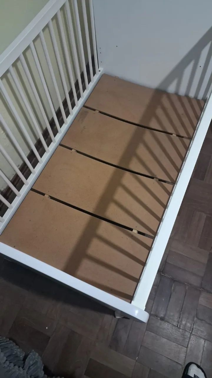 Berço Infantil com Rodinha e Colchão  - Foto 2