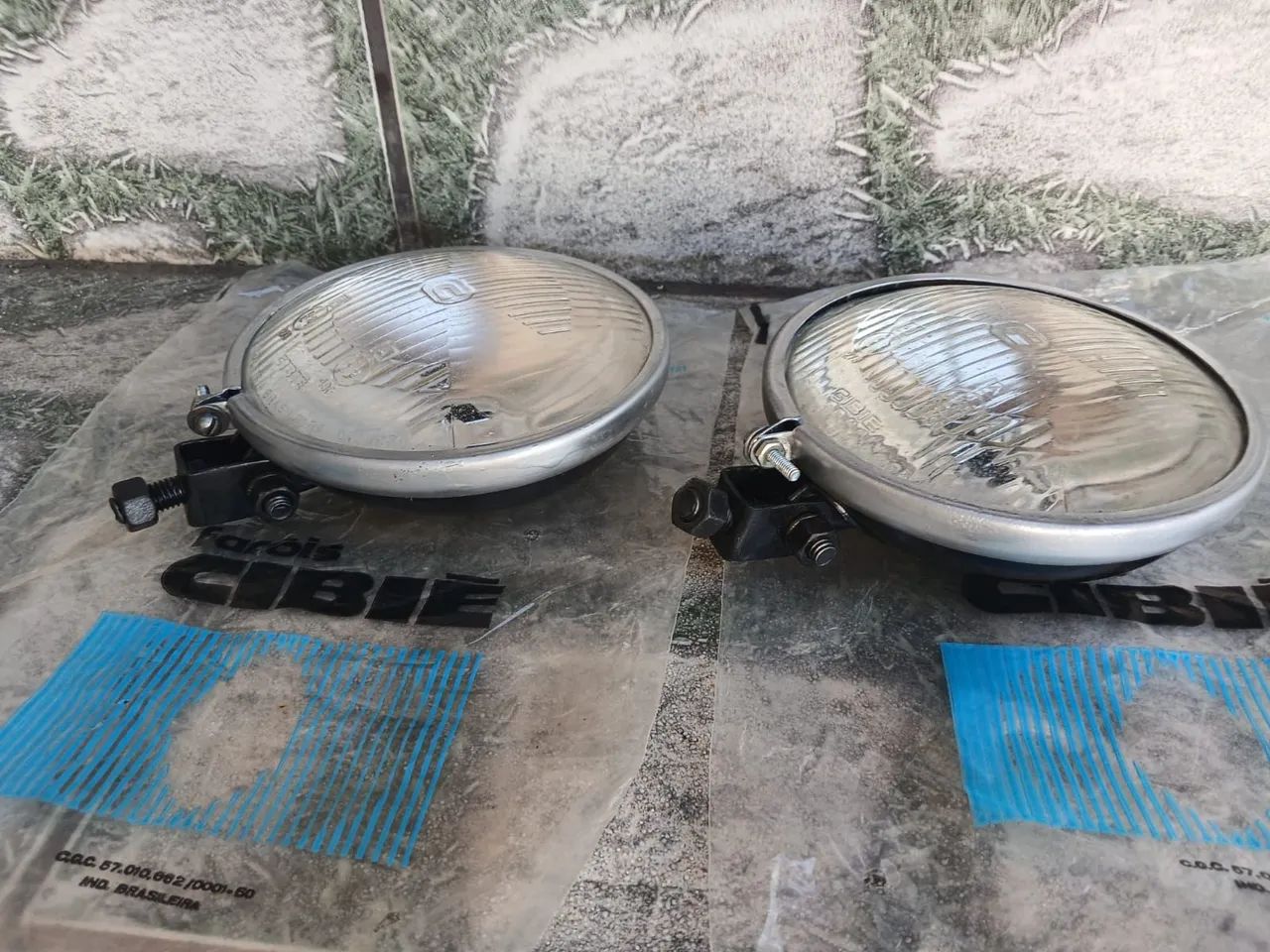 Farol milha Fusca opala Escort gol - Foto 5