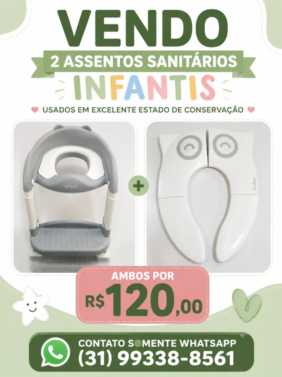 Assento sanitário infantil 2 modelos - Foto 2