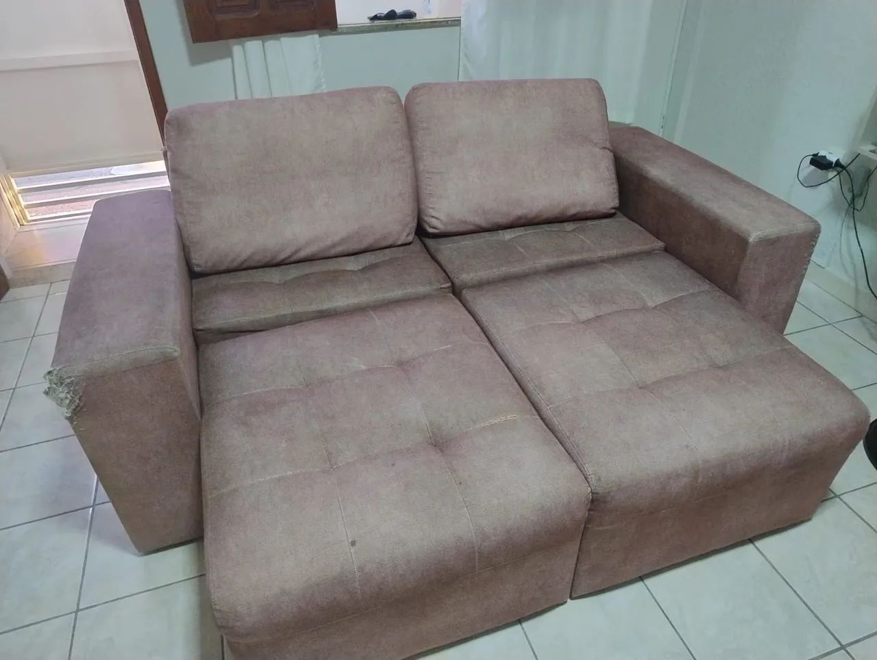 Sofá sem entrega. Menor valor. - Foto 3