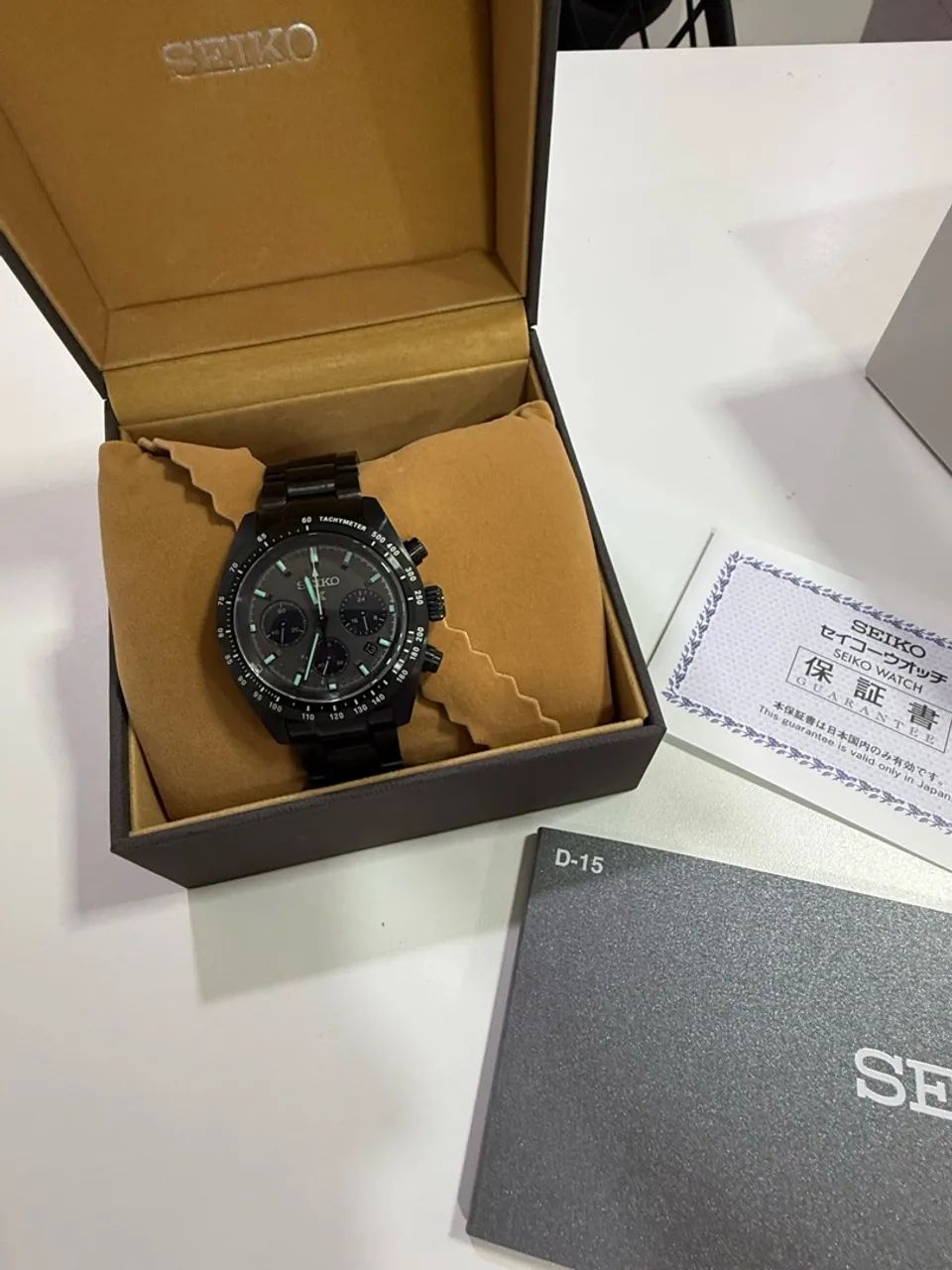 Seiko Prospex Speedtimer ?The Black Series - Night Vision? - Foto 3