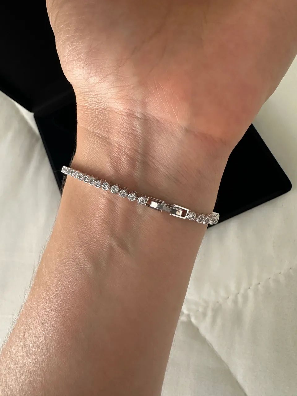 Pulseira Riviera Moissanite com Zircônia 18 cm - Foto 4