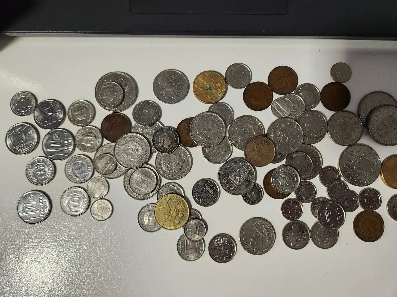 Moedas Antigas Holandesa / Espanha / Alemanha / Brasil
