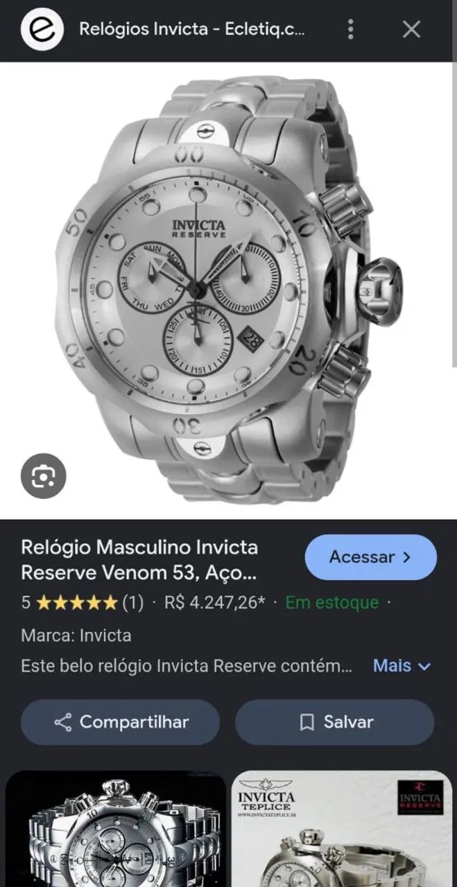 RELÓGIO INVICTA VENON RESERVE 53mm - Foto 4