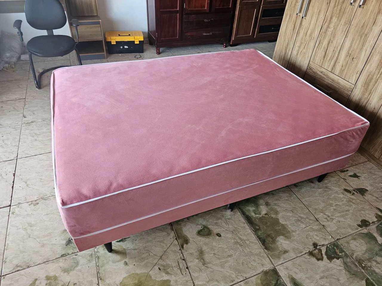 Cama unibox nova casal de mola - Foto 4