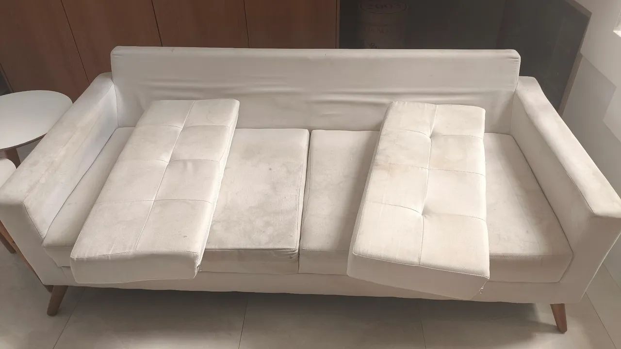 Sofá dois lugares com pé retrô  - Foto 3