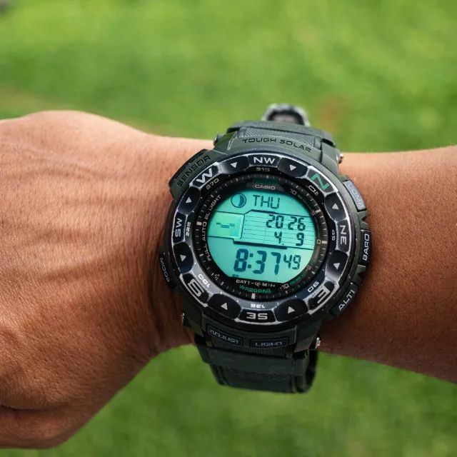 Relógio Casio Pro Trek PRG-250B Solar (Módulo 3259) | Altímetro Barômetro Bússola - Foto 2