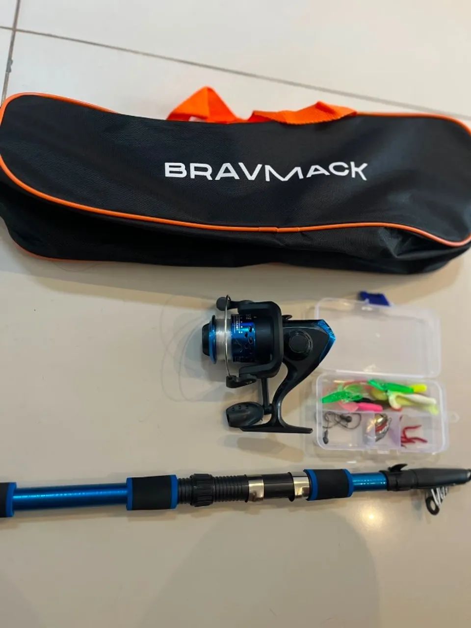 KIT VARA DE PESCAS COM ISCAS E ANZÓIS COMPLETA  - Foto 5