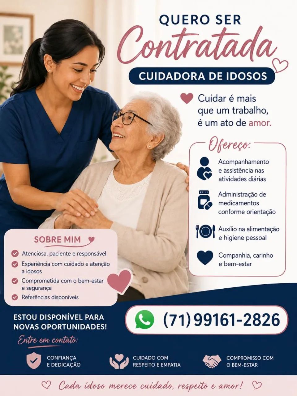 Cuidadora de Idosos.