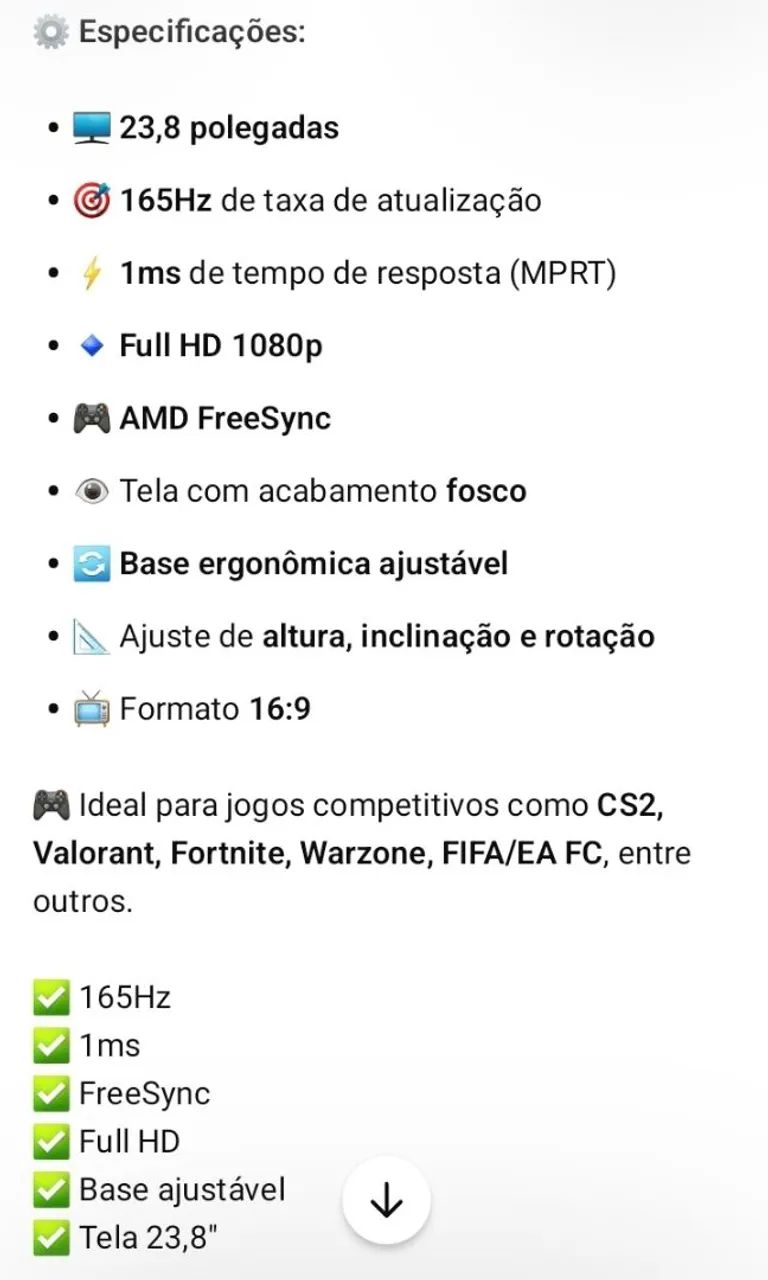 MONITOR GAMER AOC HERO 24 165Hz - Foto 5