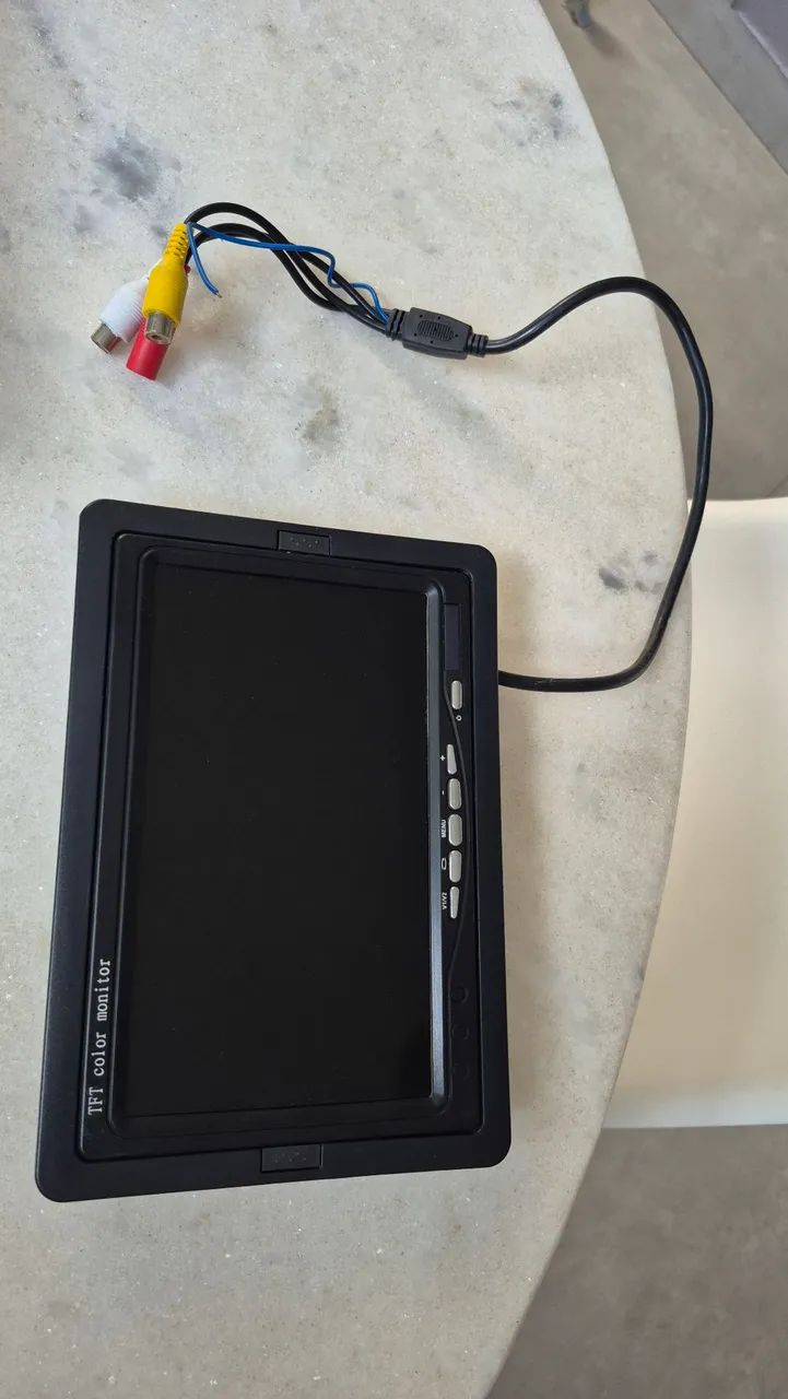Monitor TFT LCD 7"  12V/24V para Câmera de Ré ou CFTV - Foto 3