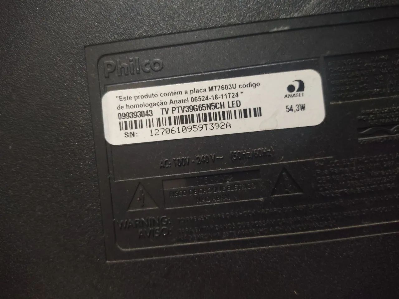 Vendo tv 39 com defeito  - Foto 3