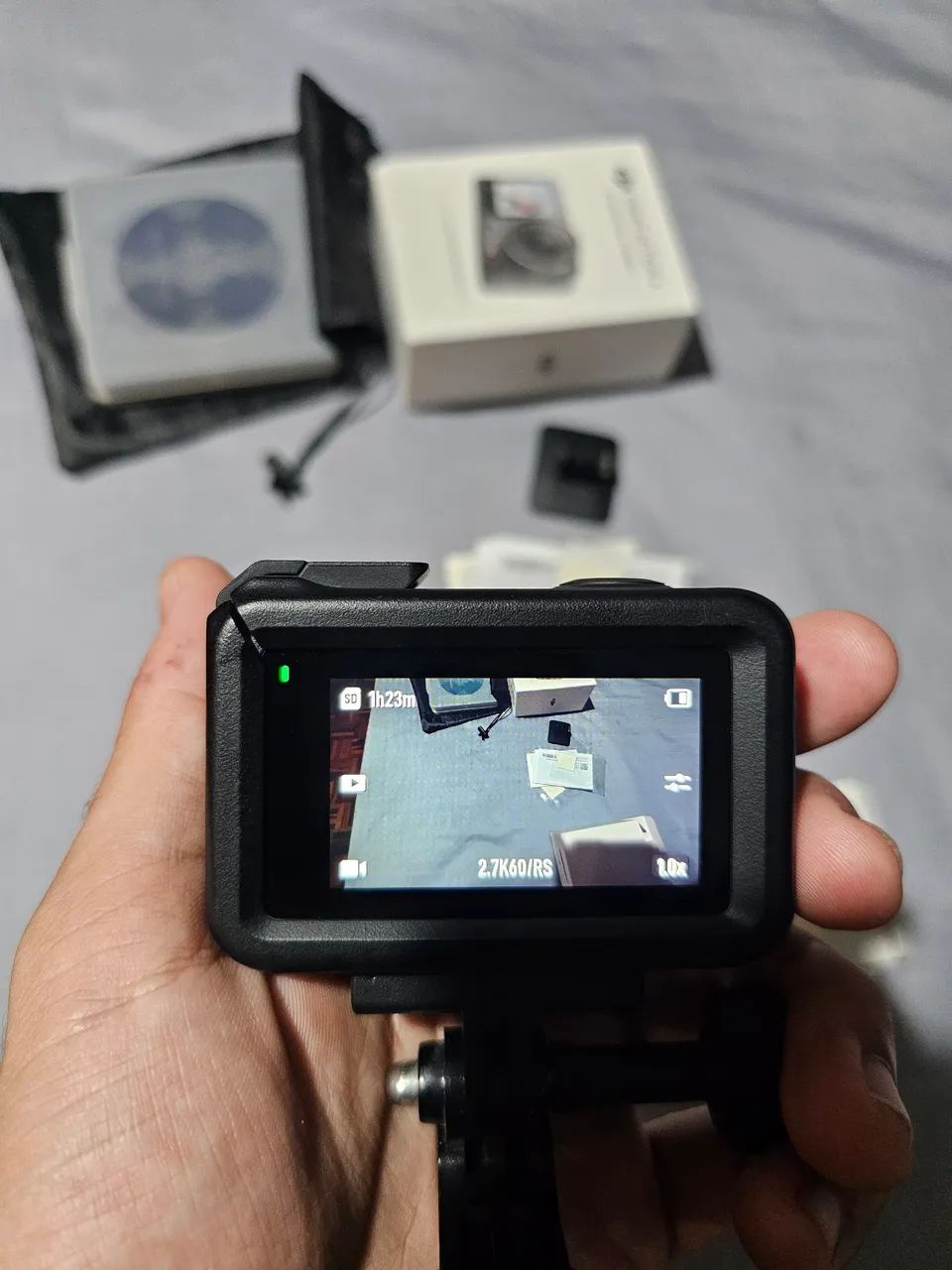 Câmera DJI Action 4 com acessórios - Foto 3