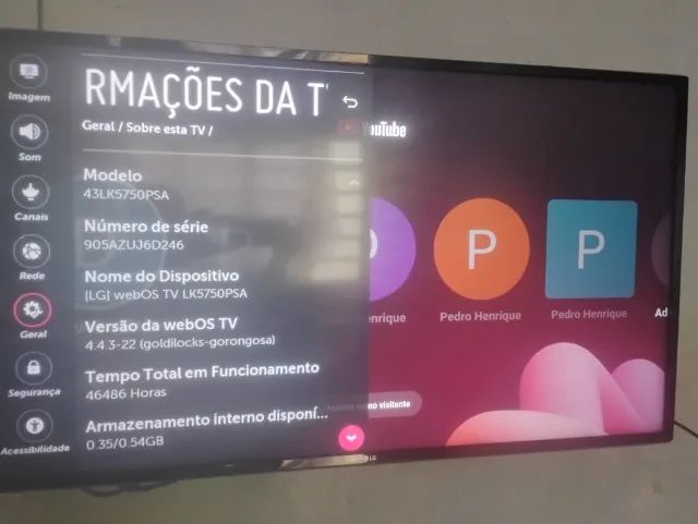 Tv LG 43 polegadas 