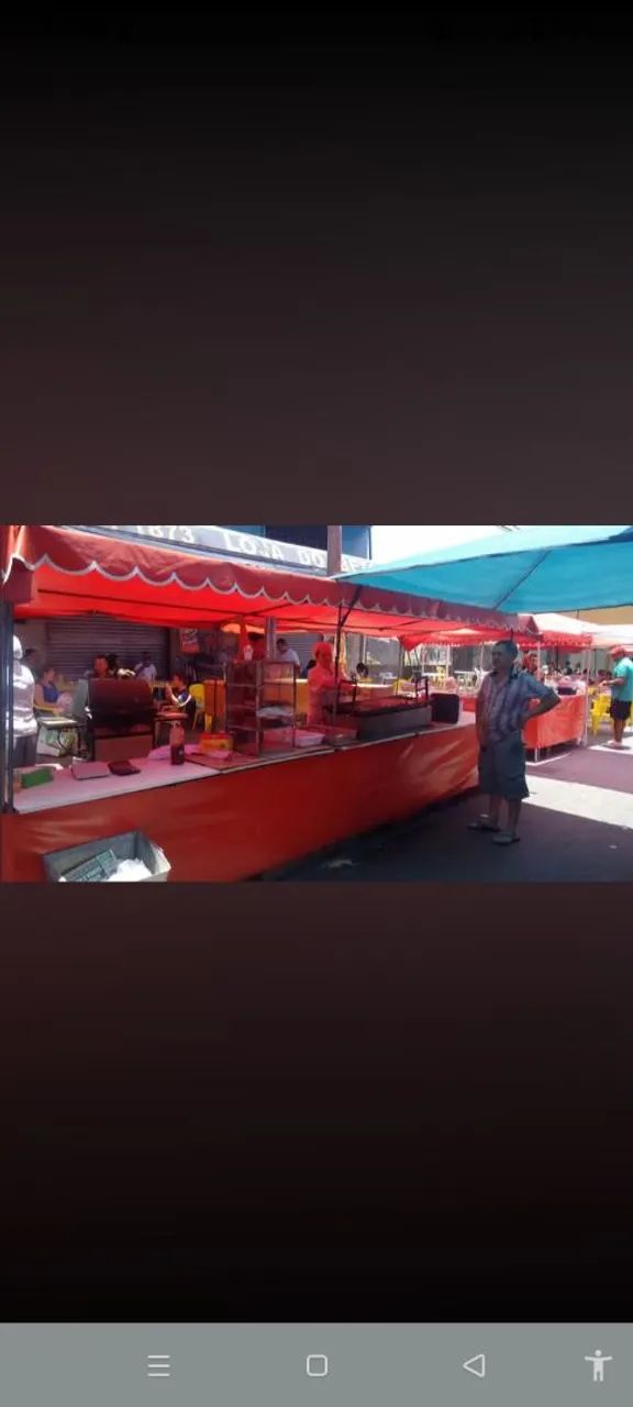 barraca de feira  5.80x1.80        