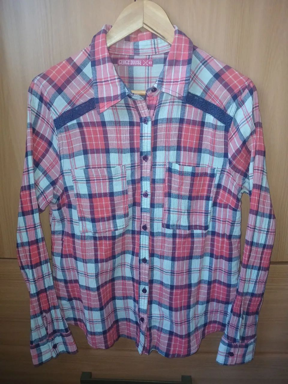 Blusa Xadrez CeA tam. 42 - Foto 2