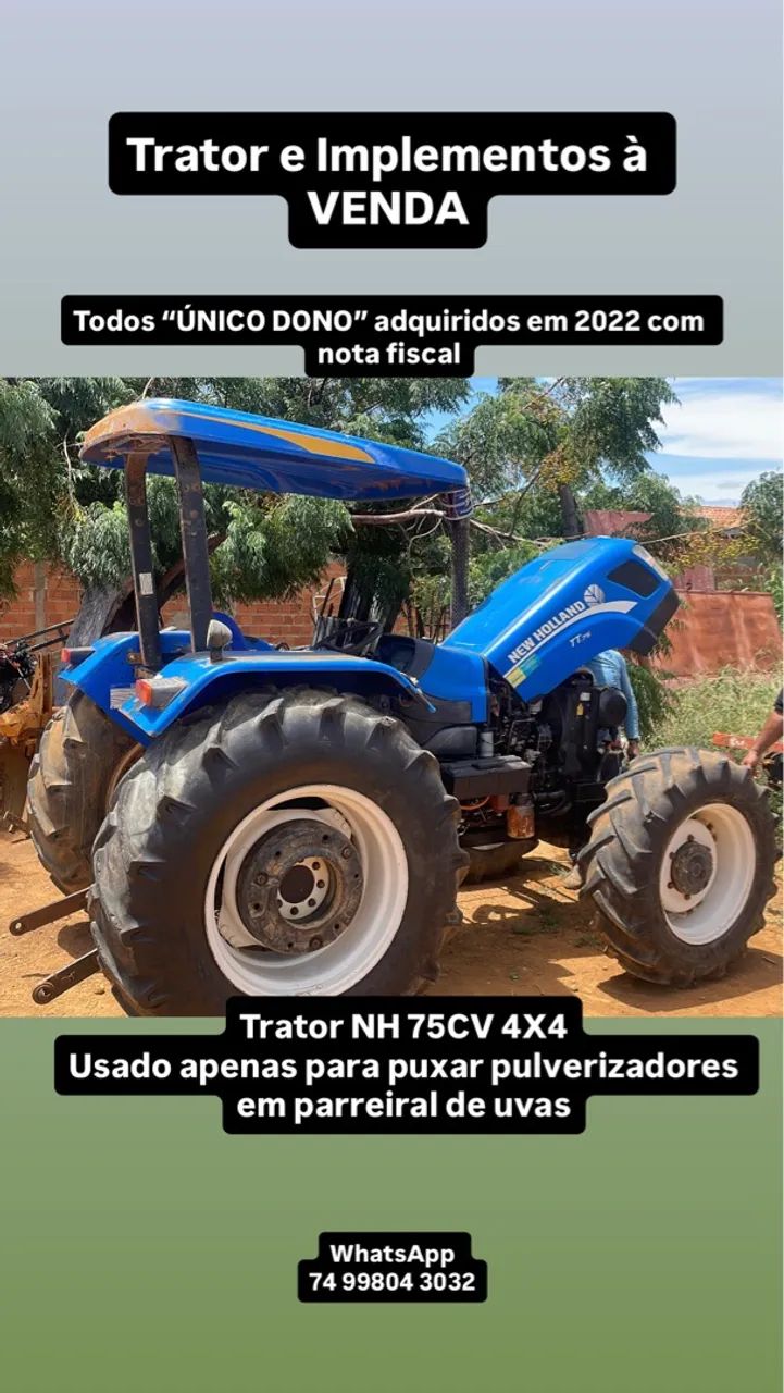 Trator e Implementos à VENDA