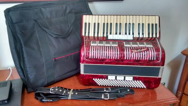 Acordeon Weltmeister 120 Baixos Luxo - Foto 6