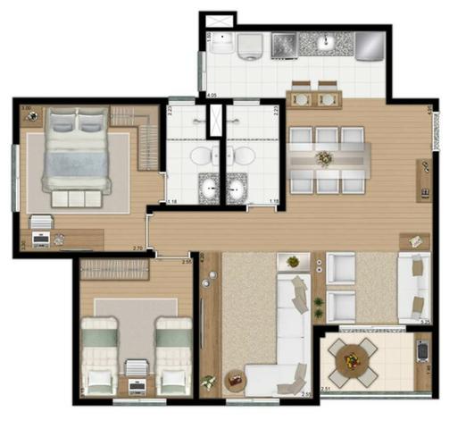 Apartamentos com 2 ou 3 dorms, suite e lazer completo em Diadema - Foto 18