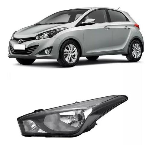 Farol Mascara Negra Hyundai HB20 2012 a 2015 2016 Esquerdo