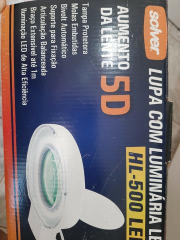 Lupa Bancada Mesa Estetica Led 5x Solver Hl-500d