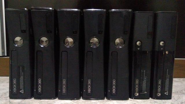 Vendo 7 consoles Xbox 360 com defeito troco por jogos e acessórios