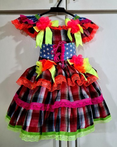 Vestido infantil junino