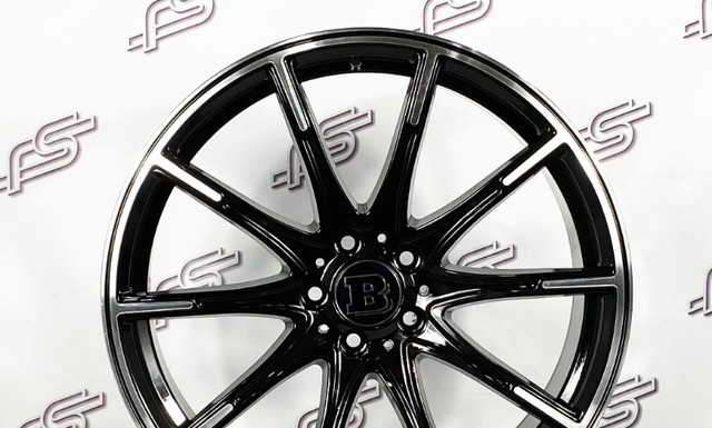 Rodas Mercedes Brabus Preto Brilhante 5x112 - 20x8,5 e 20x9,5 - Foto 2