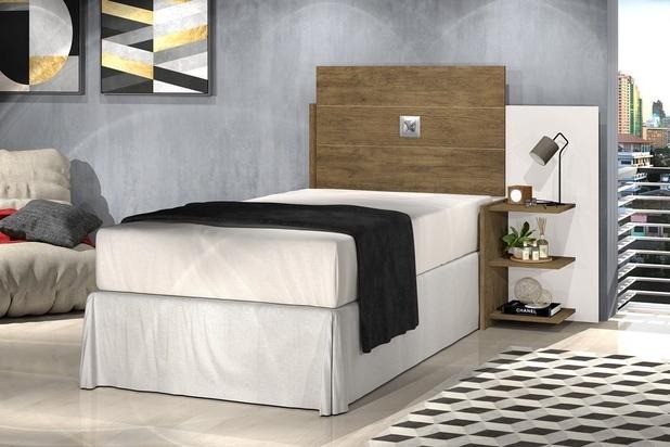 Cabeceira Box Solteiro Acapulco Marrom Até 12x - Frete Grátis