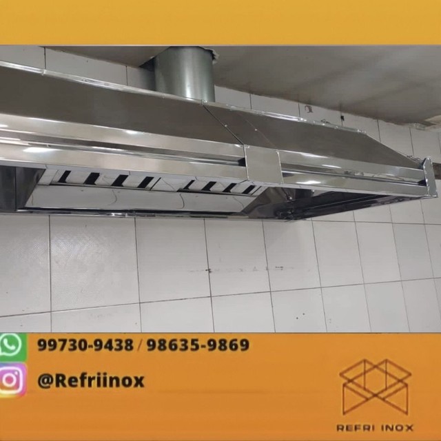 Mesa ,pia coifa de inox ,Exaustor - Foto 3