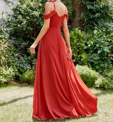 Vestido para madrinha de casamento terracota  - Foto 3