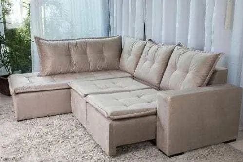 Sofá Retrátil de Canto @BHden64842832858242121