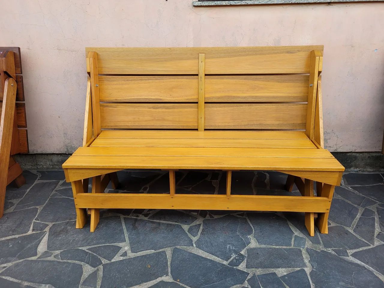 Mesa de madeira dobrável para jardim - Foto 5
