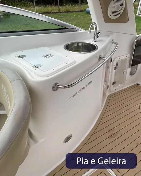 Lancha Triton 240 Cabinada (24Pés) 2014 Ñ Focker, Ventura, Phanton, Nx - Oportunidade - Foto 11