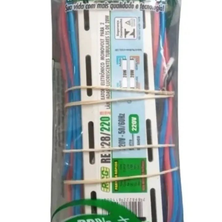 Reator Eletrônico para Lâmpadas Fluorescentes Tubulares 15 e 28W