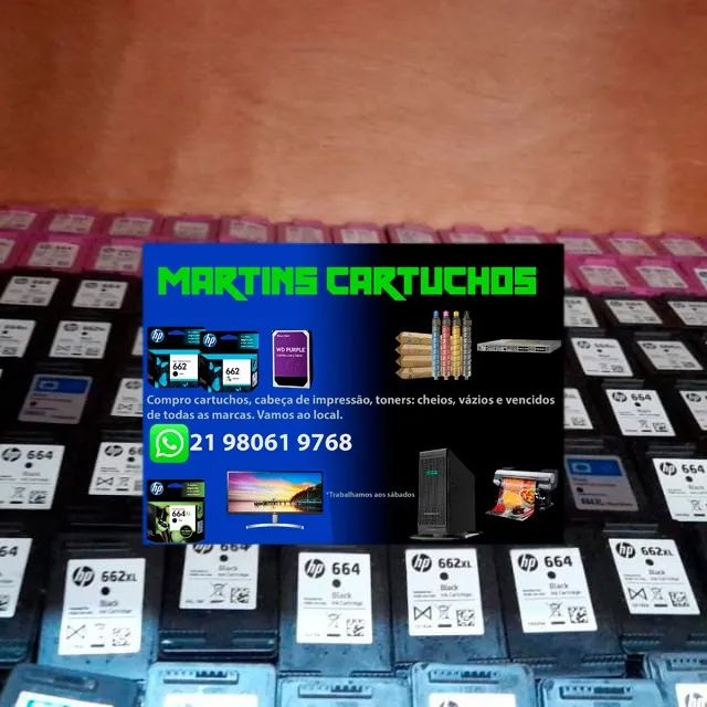 Compramos seus cartuchos vazios e cheios